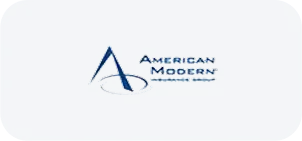 American Modern Insurance logo with abstract A design, property coverage specialist allied with JVRC