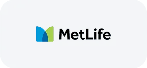 MetLife insurance logo with green M leaf, life and group benefits partnered with JVRC