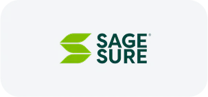Sage Sure logo with green accents, innovative surety bonds via JVRC partnerships